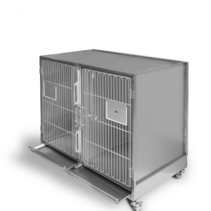 Cage en INOX pour chats et chiens (Double)